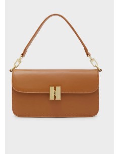 Borsa NATASHA a spalla NALì marrone-fucsia