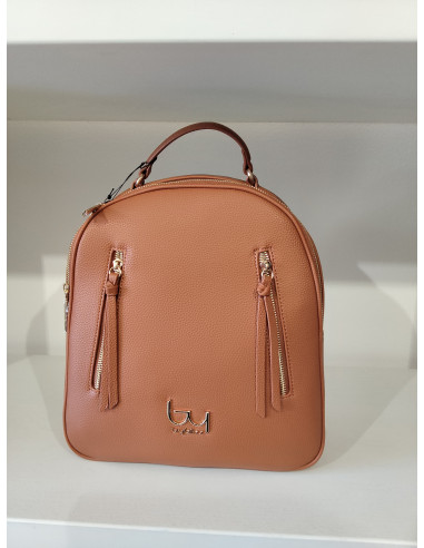 Zaino bybyblos in ecopelle martellata