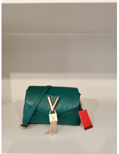 Pochette valentino nera e verde bottiglia