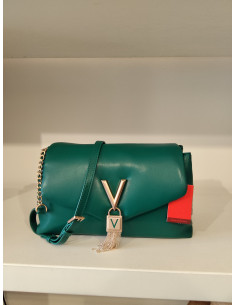 Maxi pochette valentino nera e verde