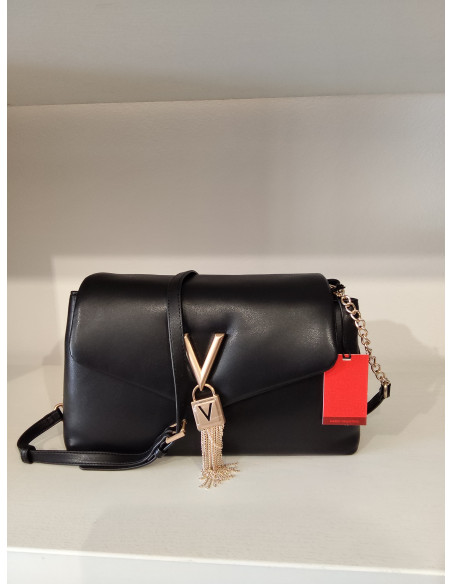 Maxi pochette valentino nera e verde