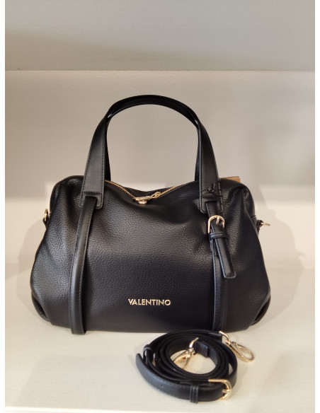 Borsa a due manici Valentino nera e taupe